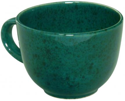 Jumbotasse grün Sprenkel