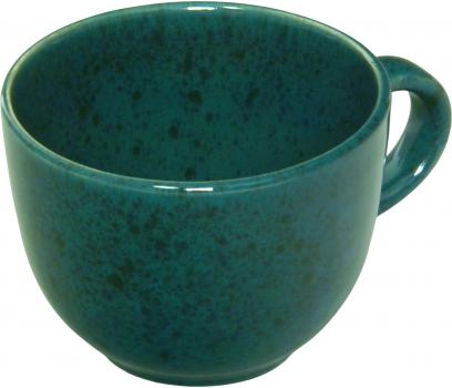 Jumbotasse grün Sprenkel