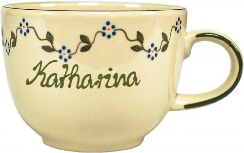 Jumbotasse mit Schrift