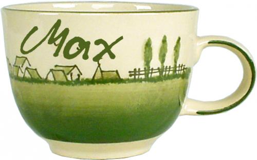 Jumbotasse mit Schrift