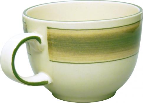 Jumbotasse mit Schrift (1 Zeile) Dekor Margueritenblume