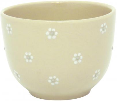 Jumbo Cup mit Schrift (2 Zeilen) Gänseblümchen