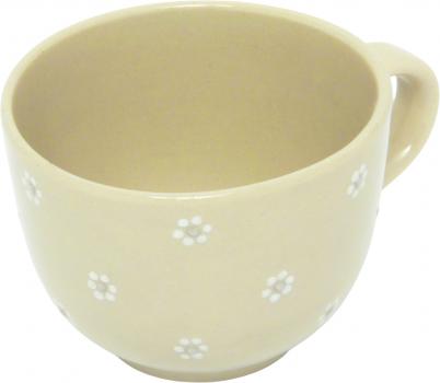 Jumbo Cup mit Schrift (2 Zeilen) Gänseblümchen