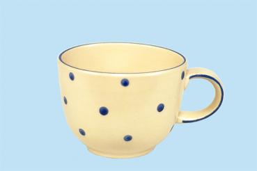 Jumbotasse mit Schrift (2 Zeilen) Elli-blau