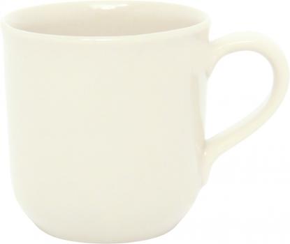 Kaffeebecher glänzend weiß
