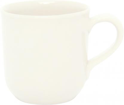 Kaffeebecher glänzend weiß