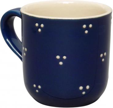 Namensbecher (2 Zeilen) blau 3 Punkt