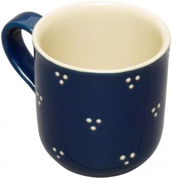 Namensbecher (2 Zeilen) blau 3 Punkt