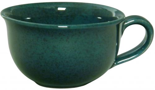 Kaffeeobertasse grün Sprenkel