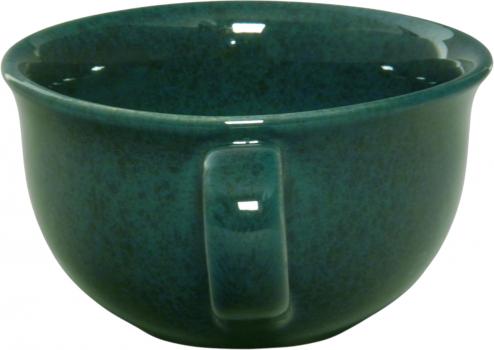 Kaffeeobertasse grün Sprenkel