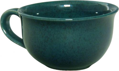 Kaffeeobertasse grün Sprenkel