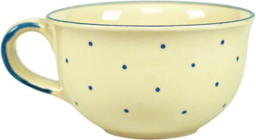 Kaffeeobertasse hell 1 Punkt