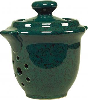 Knoblauchtopf grün Sprenkel