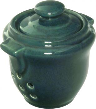 Knoblauchtopf grün Sprenkel