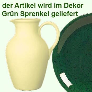 Krug Bacchus grün Sprenkel