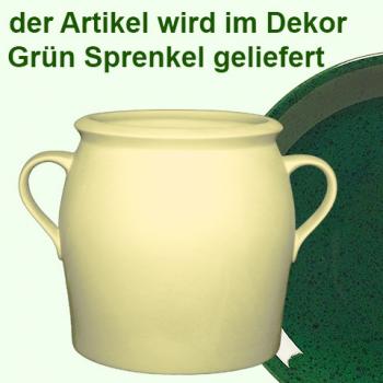 Krug Frieda 1,5 grün Sprenkel