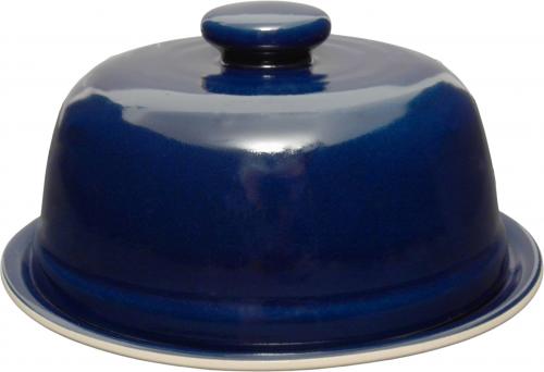 Käseglocke mit Platte 20 glänzend blau
