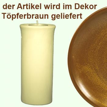 Leuchter Teelicht 15 braun
