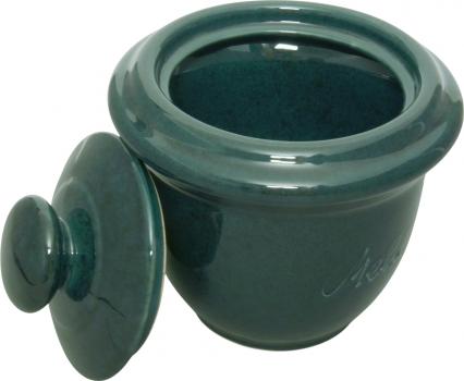 Mehltopf grün Sprenkel