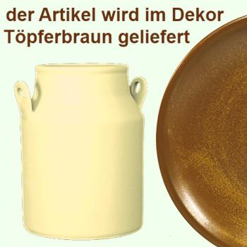 Milchkanne H 18 cm braun