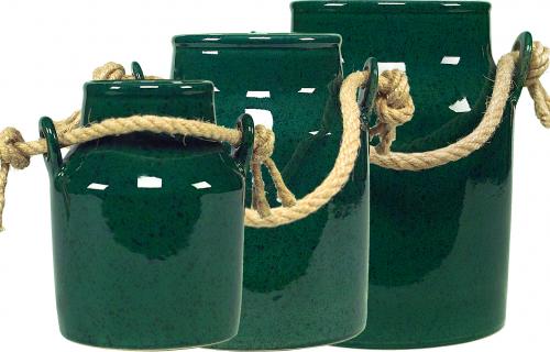 Milchkanne H 13 cm grün Sprenk