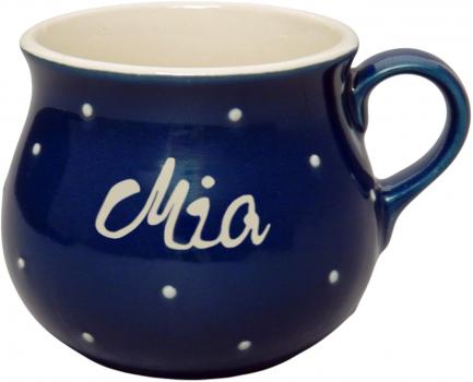 Molly-Mini-Tasse blau 1 Punkt