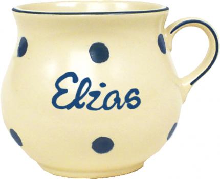 Molly-Mini-Tasse blau 1 Punkt - Kopie