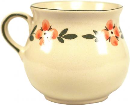 Mollytasse mit Schrift (2 Zeilen) Wilde Rose