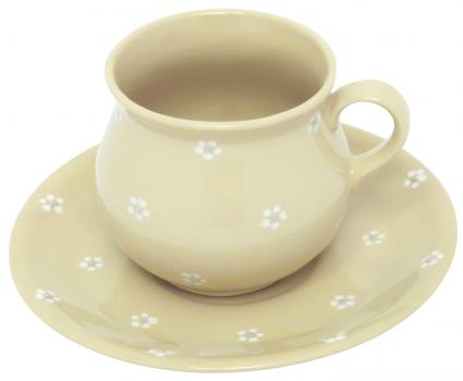 Molly Cup mit Schrift (2 Zeilen) Gänseblümchen