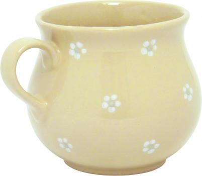 Molly Cup mit Schrift (2 Zeilen) Gänseblümchen