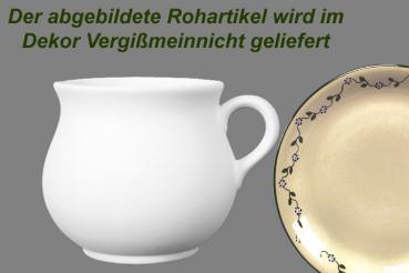 Mollytasse mit Schrift (2 Zeilen) Vergissmeinnicht