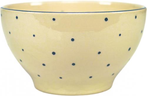 Müslischale 15 mit Schrift (1 Zeile) hell 1 Punkt