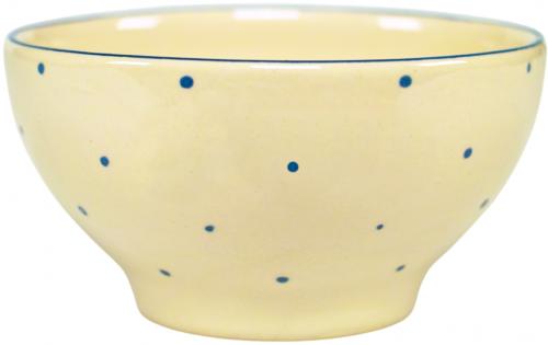 Müslischale 13 mit Schrift (1 Zeile) hell 1 Punkt