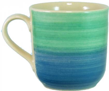 Namensbecher mit Schrift (1 Zeile) Aqua