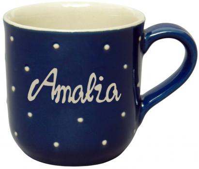 Namensbecher mit Schrift (1 Zeile)