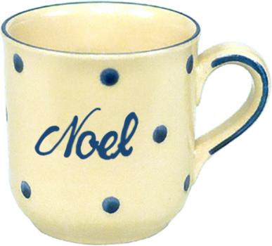 Namensbecher mit Schrift (1 Zeile) Elli blau