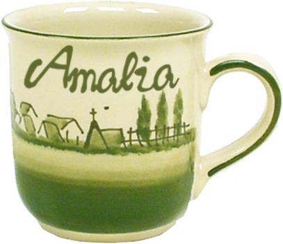 Namensbecher mit Schrift (1 Zeile) Landart
