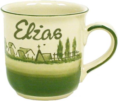 Namensbecher mit Schrift (1 Zeile) Landart