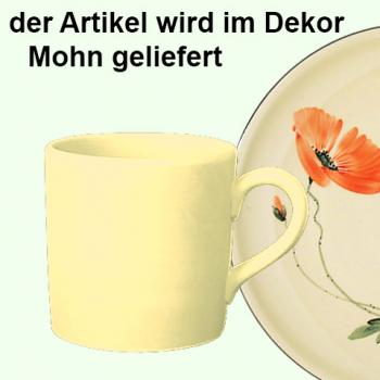 Kaffeebecher Zylinder Mohn