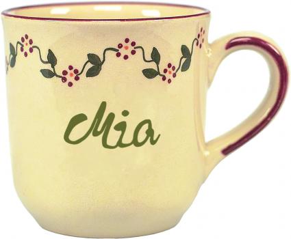 Namensbecher mit Schrift (1 Zeile)