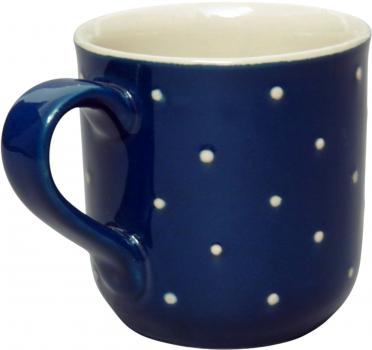 Coffee mug with font (1 line) blue 1 point