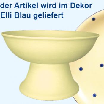 Obstschale mit Fuß Elli blau