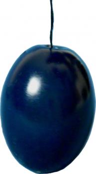 Osterei glänzend blau