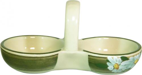 Pfeffer-Salz Napf Dekor Margueritenblume