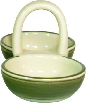 Pfeffer-Salz Napf Dekor Margueritenblume