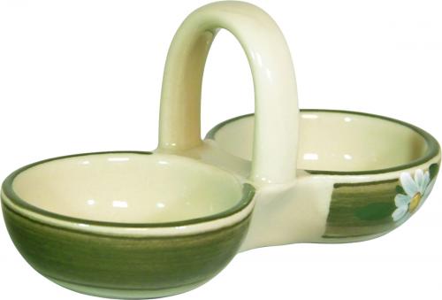 Pfeffer-Salz Napf Dekor Margueritenblume