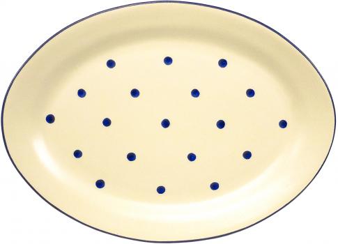 Platte 29 oval Elli blau