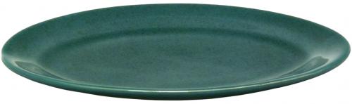 Platte 29 oval grün Sprenkel