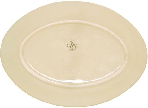Platte 29 oval Mohn