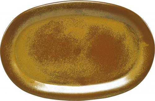 Platte 37 oval braun